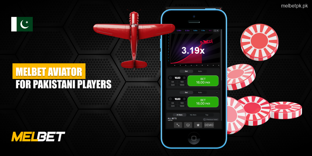 Spribe's popular Aviator crash game at Melbet Casino allows players from Pakistan to quickly multiply their bet thanks to its simple rules and high payout potential